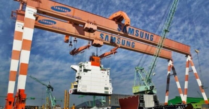 Samsung Heavy Industries is working with rival Hanhwa Ocean to keep up with growing new construction orders