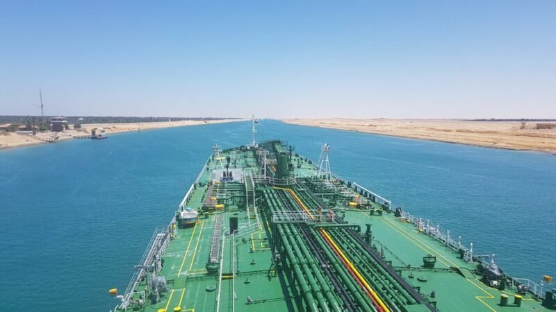 tanker in suez canal