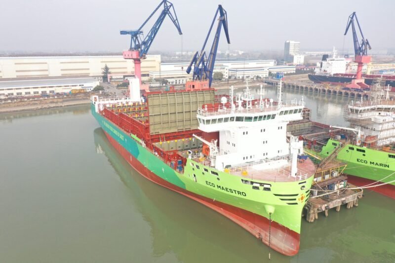 X-Press Feeders' first dual-fuel ship, Eco Maestro. Photo courtesy X-Press Feeders