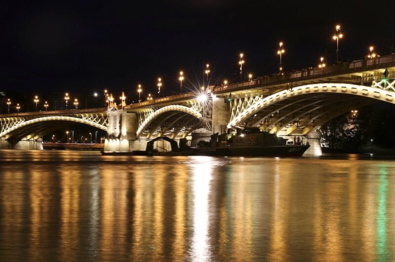 Ship accident on the Danube river in Budapest