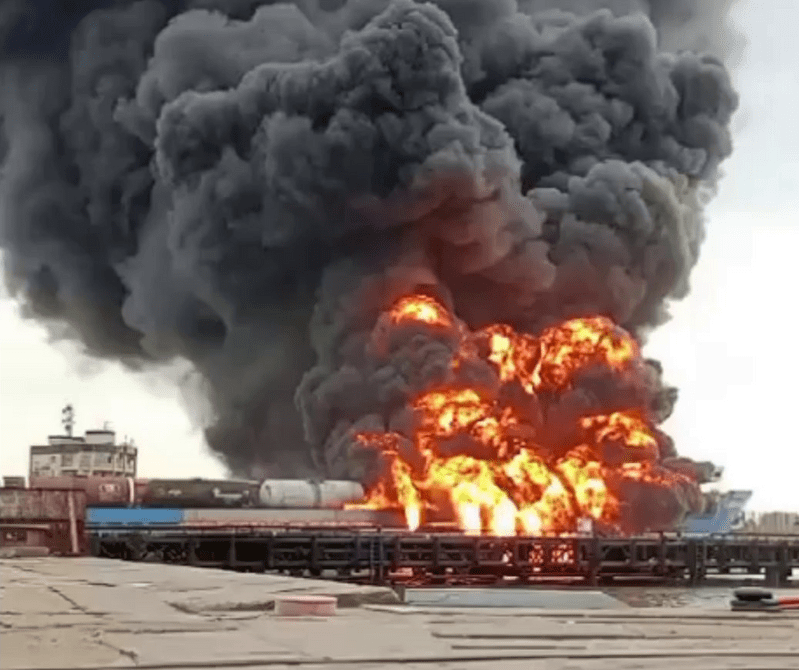 Vessel Loaded With Fuel Sinks At Russian Port After