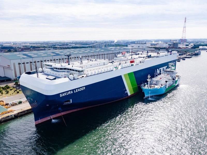 Japan’S First LNG Bunkering Vessel Marks 100Th