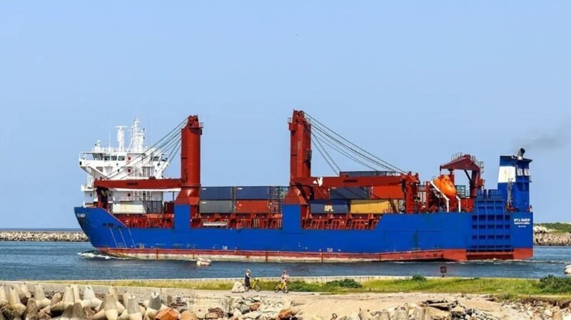 An engine room explosion sinks a Russian cargo ship between Spain and Algeria