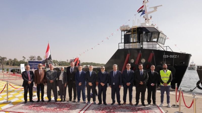 First ship of new fleet inaugurated to support anti-pollution fight in Egypt