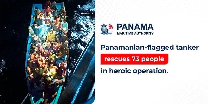 Panamanian-Flag Tanker Rescues 73 In Dramatic Ops
