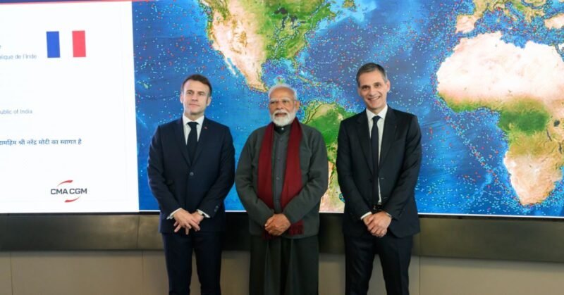 Indian PM and French President Emmanuel visit CMA CGM headquarters