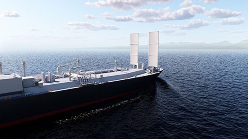 Wind-powered LNG Carrier