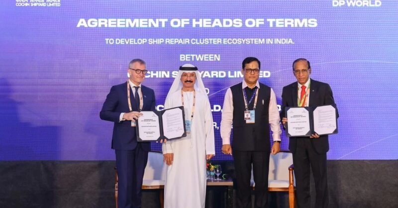 Drydocks world, Cochin shipyard limited enter agreement to enhance India’s first ship repair cluster in Kerala