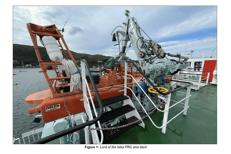 Valve Error Led To Uncontrolled Fast Rescue Craft