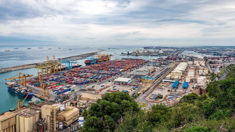 Barcelona, Spain Catalonia June 11 2024 Barcelona Container port