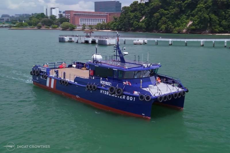 All-Electric Light Cargo Transfer Vessel Enters