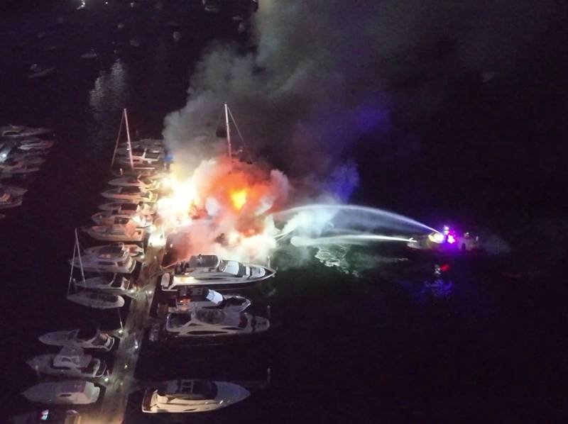 Port Authority Of NSW Assists Fire Response After