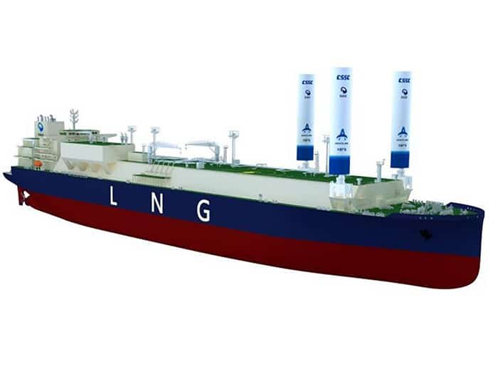 Wind-Assisted LNG Carrier