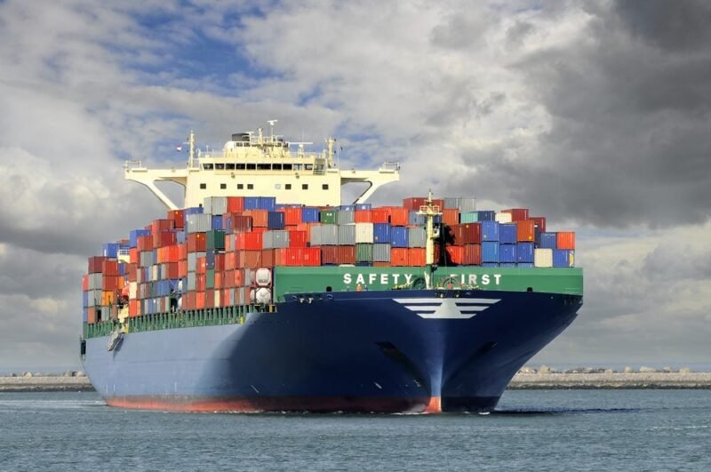 container ship at sea