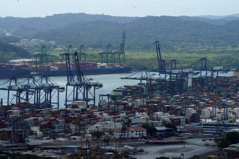 The Balboa Port is pictured after Hong Kong's CK Hutchison agreed to sell its interests in a key Panama Canal port operator to a BlackRock Inc-backed consortium, in Panama City.