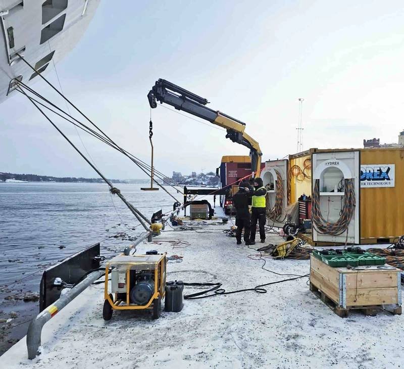 Hydrex Replaces Underwater Bow Thruster On Stockholm