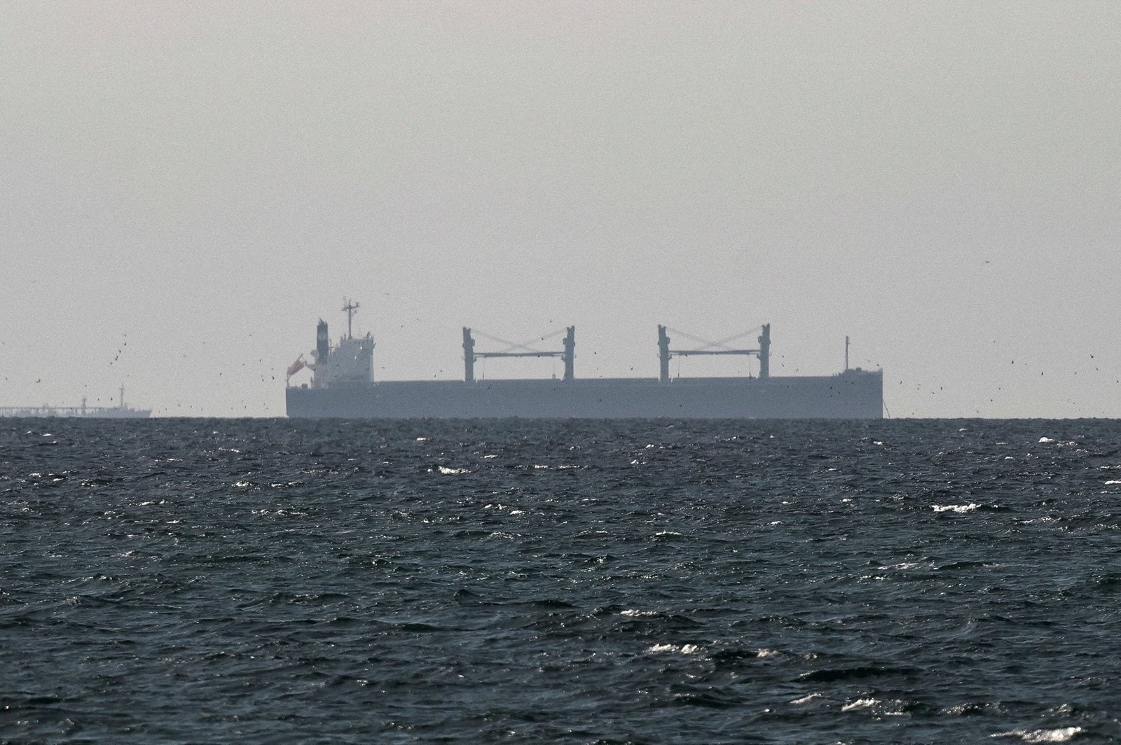 A cargo ship in the Gulf, near the Strait of Hormuz