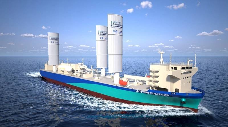 MOL Secures Approval For Wind-Assisted LCO2 Carrier