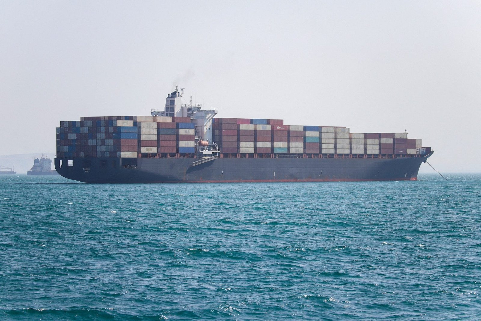 Vessels in the Strait of Hormuz near Bandar Abbas, Iran, May 4, 2026