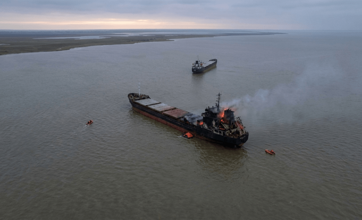 5 Azerbaijani Seafarers Killed in Sea of Azov Drone Strike on Cargo Ships