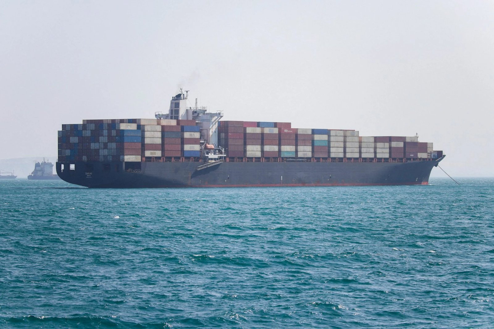 Vessels in the Strait of Hormuz near Bandar Abbas, Iran, May 4, 2026