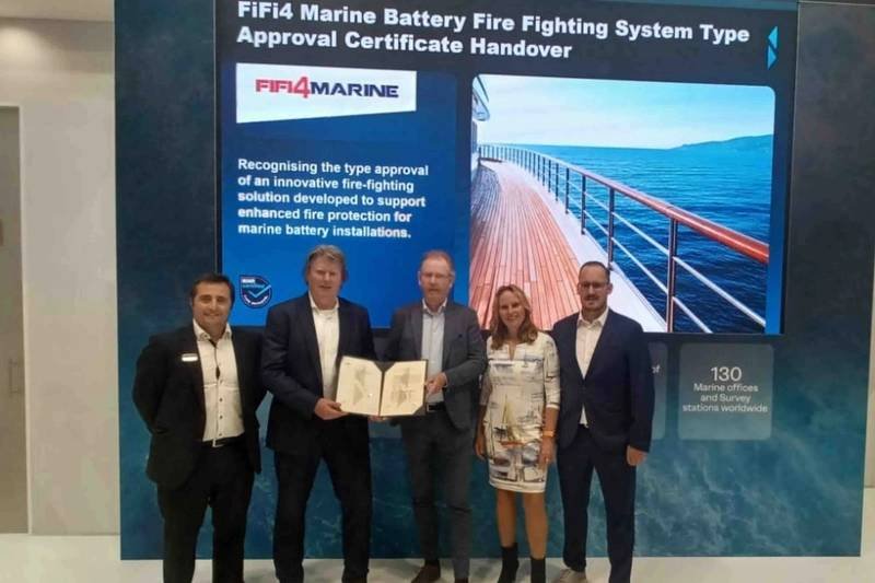 FIFI4MARINE Battery Fire-Suppression System Earns RINA