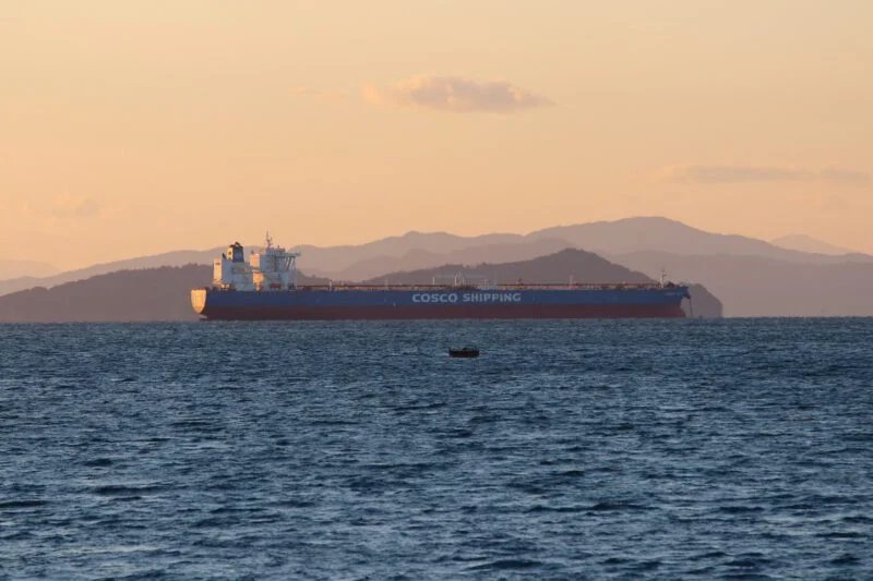File image shows the Chinese-flagged VLCC Cosnew Lake supertanker