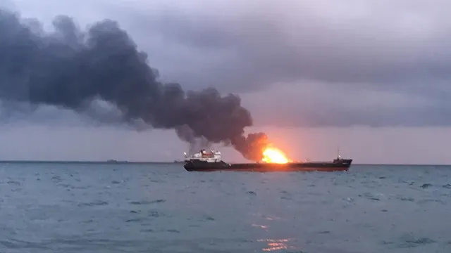Drones Strike Tanker in Romanian Waters, Fire Near Sulina, Crew Safe