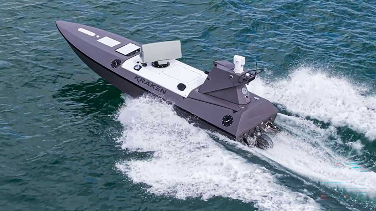 Saab and Kraken Test Autonomous Vessel for Drone Detection Trials