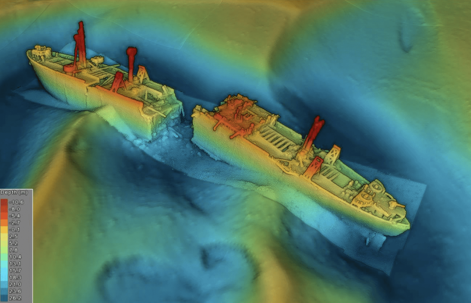 Dismantling of “Time Bomb” WWII Ship Biggins in Thames Waters
