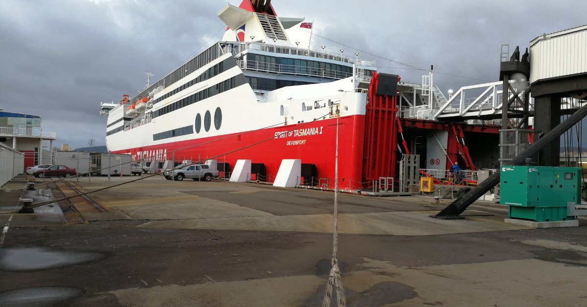 Spirit of Tasmania ferry berthed at Devonport, Tasmania